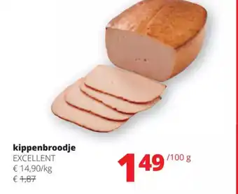 Spar Colruyt Excellent Kippenbroodje 100g aanbieding