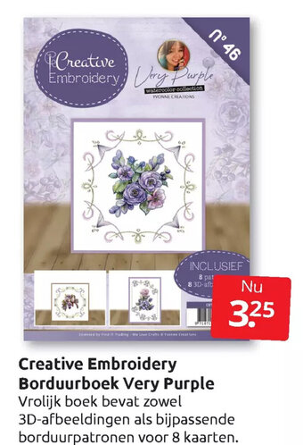 Creative Embroidery Borduurboek Very Purple