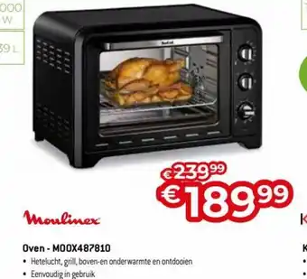 Exellent Moulinex Oven-MOOX487810 aanbieding