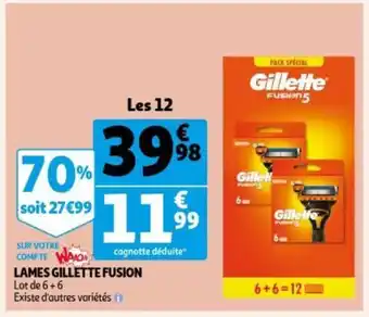 Lames gillette fusion lot de 6+6