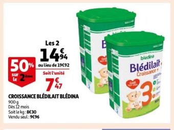 Croissance bledilait bledina 900g