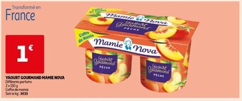 Auchan Yaourt gourmand mamie nova 2 x 150g aanbieding