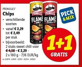 Lidl Pringles chips aanbieding