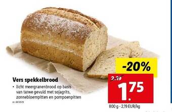 Vers spekkelbrood