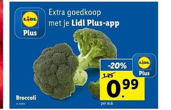 Lidl Broccoli aanbieding