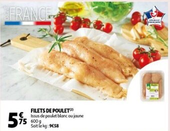 Auchan Filets De Poulet 600g aanbieding