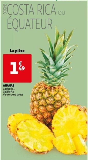 Auchan Ananas La Piece aanbieding