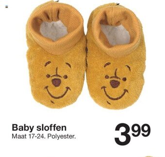 Zeeman Baby sloffen aanbieding
