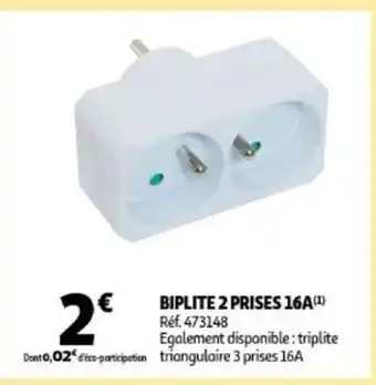 Biplite 2 Prises 16A