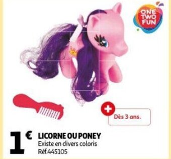 Auchan Licorne Ou Poney aanbieding