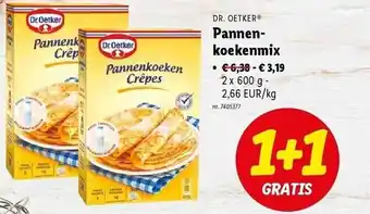 Lidl Dr oetker pannenkoekenmix aanbieding