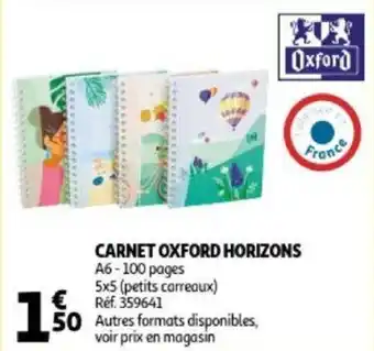 Auchan Carnet Oxford Horizons aanbieding