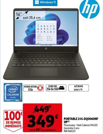 Auchan Hp Portable 14S-DQ0060NF aanbieding