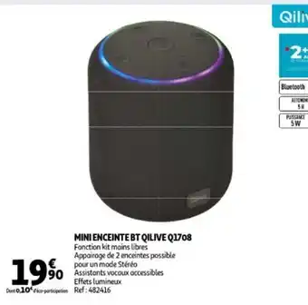 Auchan Qilive Q1708 Mini Enceinte BT aanbieding