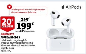 Auchan Apple Airpods 3 aanbieding