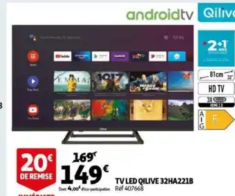 Auchan Qilive 32HA221B TV LED aanbieding