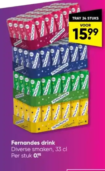Big Bazar Fernandes Drink Diverse Smaken 33cl 24 Stuks aanbieding