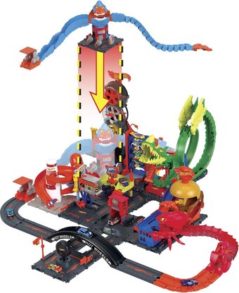 Hot wheels city slopen en rijden gorilla in de aanval