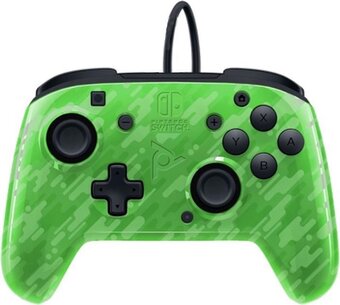 Bol.com Faceoff deluxe+ nintendo switch controller - green camo aanbieding
