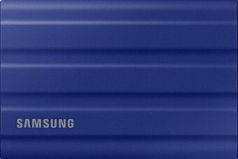 Bol.com Samsung t7 shield - externe ssd - 2 tb - blauw aanbieding