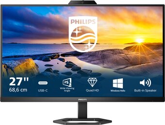 Philips 27e1n5600he - qhd webcam monitor - usb-c 65w - 27 inch