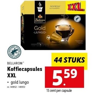 Lidl Koffiecapsules xxl aanbieding
