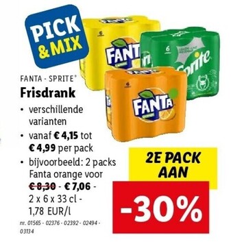 Lidl Frisdrank aanbieding