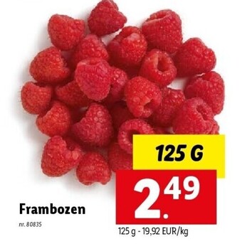 Lidl Frambozen aanbieding