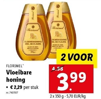 Lidl Vloeibare honing aanbieding