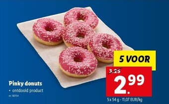 Lidl Pinky donuts aanbieding