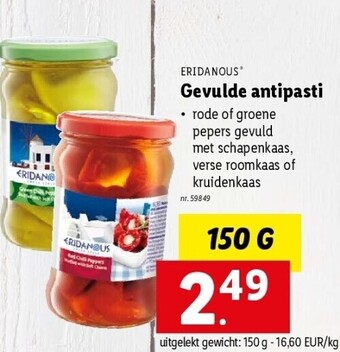 Lidl Gevulde antipasti aanbieding