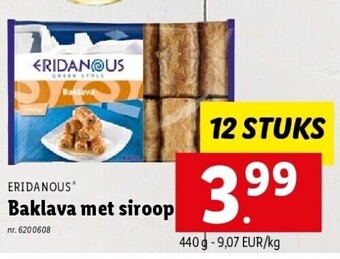 Lidl Baklava met siroop aanbieding