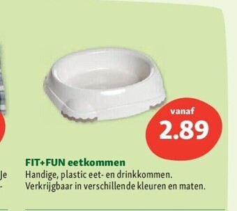 Maxi Zoo Fit+fun eetkommen aanbieding