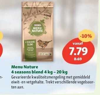 Maxi Zoo Menu nature 4 seasons blend 4 kg – 20 kg aanbieding