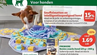 Maxi Zoo Premiere bonies snacks hond 125 g > 200 g aanbieding