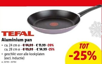 Lidl Aluminium pan aanbieding