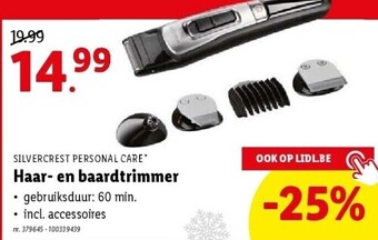 Lidl Haar- en baardtrimmer aanbieding