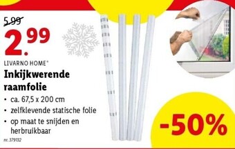 Lidl Inkijkwerende raamfolie aanbieding