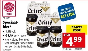 Lidl Speciaalbier aanbieding