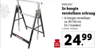 Lidl In hoogte verstelbare schraag aanbieding