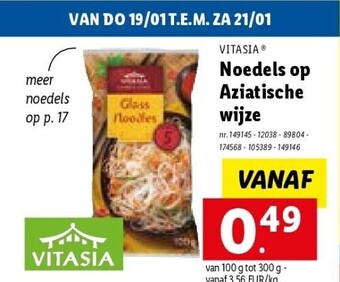 Lidl Noedels op aziatische wijze aanbieding