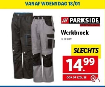Lidl Werkbroek aanbieding