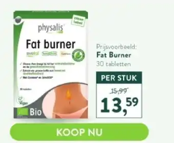 Holland & Barrett Fat burner 30 tabletten aanbieding