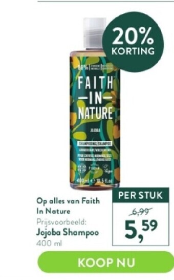 Holland & Barrett Jojoba shampoo 400 ml aanbieding