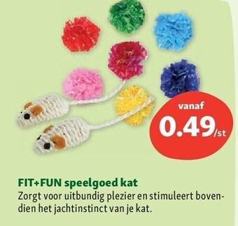 Maxi Zoo Fit+fun speelgoed kat aanbieding