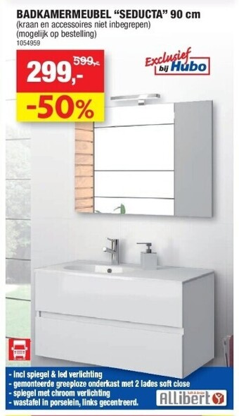 Hubo Badkamermeubel “seducta” 90 cm aanbieding
