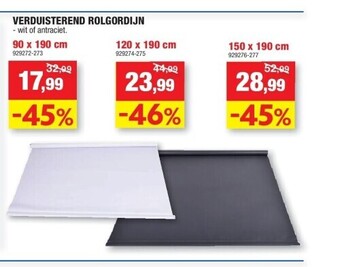 Hubo Verduisterend rolgordijn 90 x 190 cm aanbieding