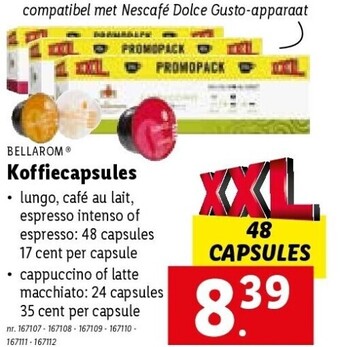 Lidl Koffiecapsules aanbieding