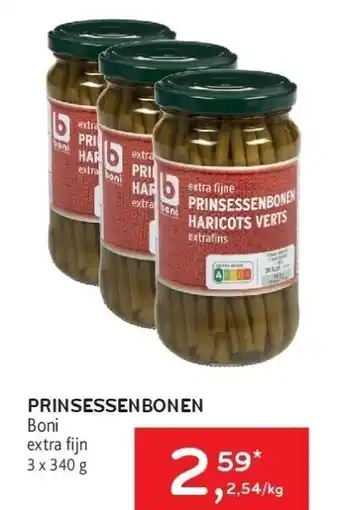 Alvo Prinsessenbonen boni extra fi jn 3 x 340 g aanbieding