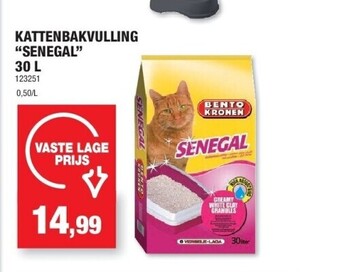Hubo Kattenbakvulling “senegal” 30 l aanbieding
